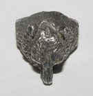925 STERLING SILVER KODIAK GRIZZLY BEAR BAND CHUNKY RING Size 7.5 — photo 1