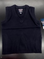Boys French Toast 24 Uniform Navy Sweater Vest Size 4 - 7