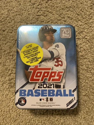 2021 Topps Series 1 MLB Baseball Collectible Tin Cody Bellinger Factory Sealed