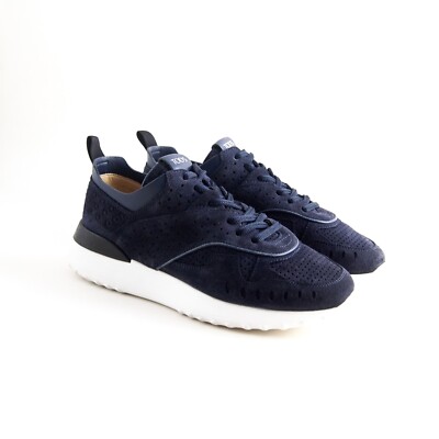 TOD's No_Code Sneakers Trainers Blue Nubuck Womens EU 38 US 8