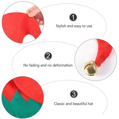 2pcs Hats Christmas Costume Hats Christmas Dress Up for Children Christmas Cap - Bild 6 von 12