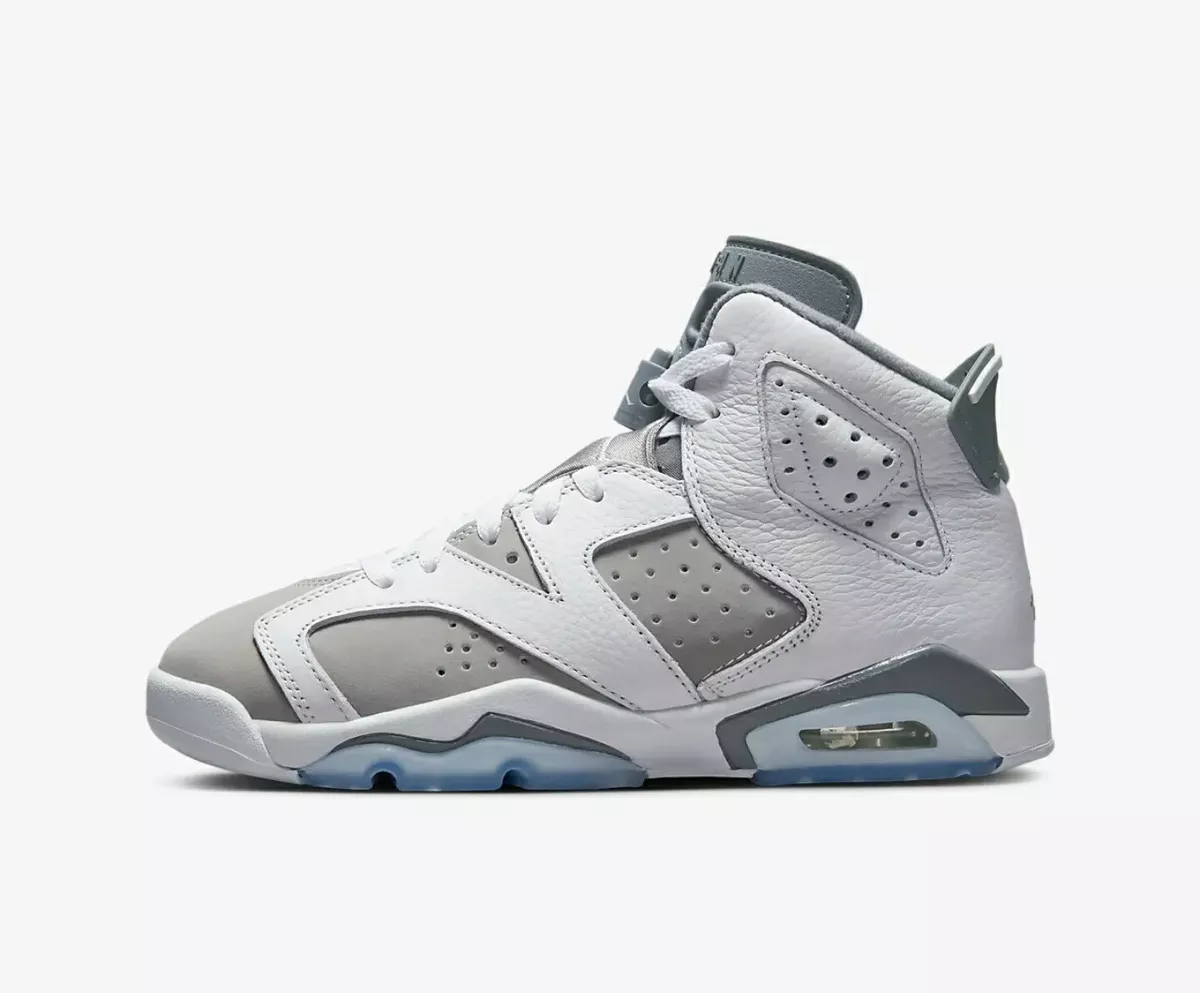 Jordan retro 6 white and grey sale