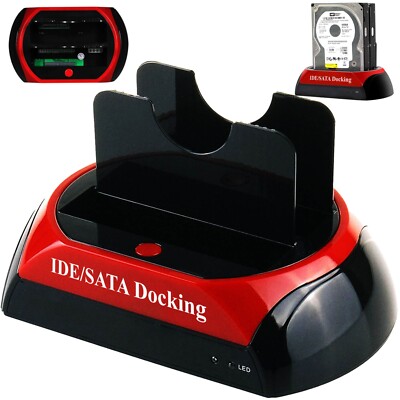 HDD SSD Dockingstation Festplatten USB Dual 2,5'' 3,5'' IDE SATA Kartenleser Retoo