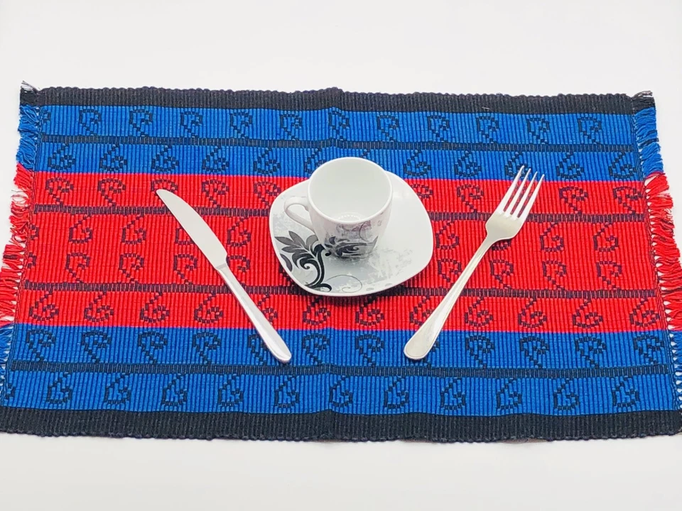 Platzset / Tischmatten, 100% handgefertigte Wolle 🧶Tischset, Satranji Tischest