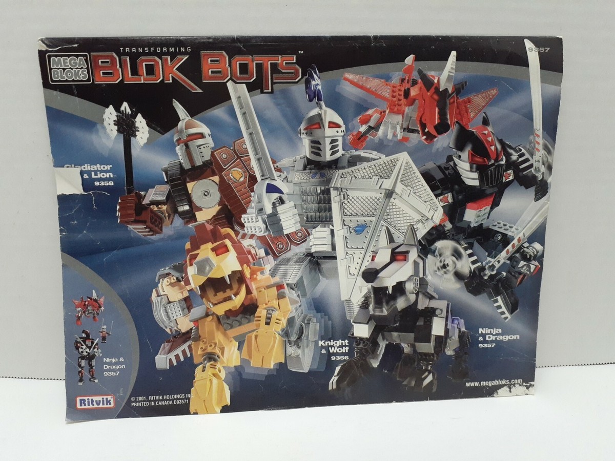 9357 Transforming Blok Bots Ninja & Dragon (Mega Bloks) Manual