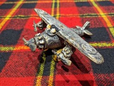 Vintage Hubley Style Cast Iron Tri Motor Toy, Desk Toy, Or Decor Plane