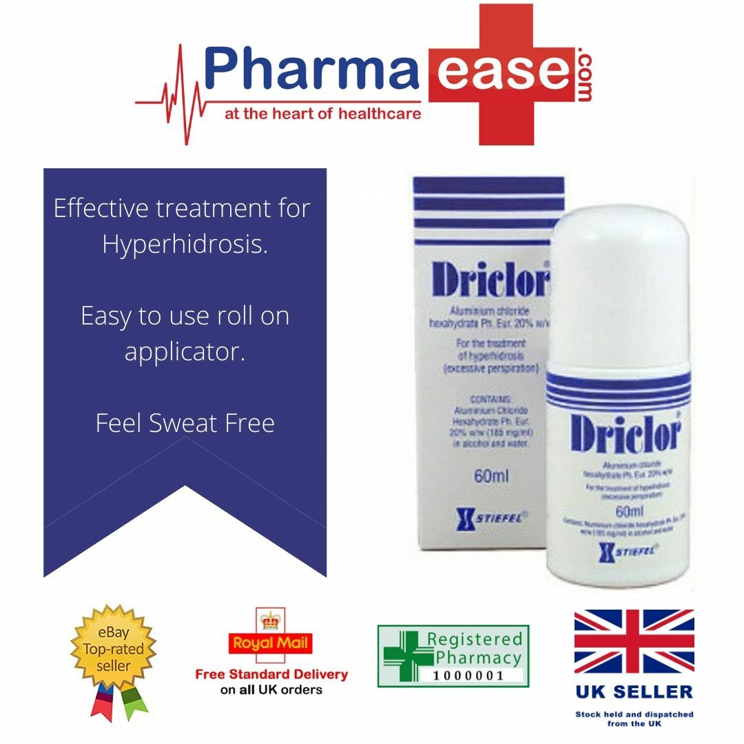 Driclor Antiperspirant 75ml Roll On STOPS Grelly UK