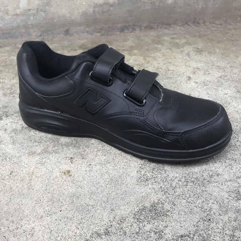 New Balance 812 Hombres Talla 10.5 Negro 2E Cuero Cómodo Zapatos para Caminar MW812VK Foto 2 de 4