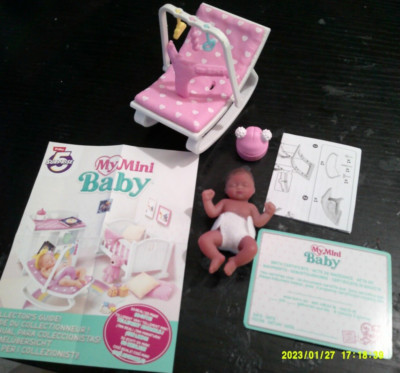 NEW Zuru 5 Surprise My Mini Baby AFRICAN AMERICAN PINK ROCKER BOUNCER ...