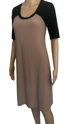 NEW Womens Pullover Shift Dress Sz M NWT Color Block Lennie for Nina Leonard