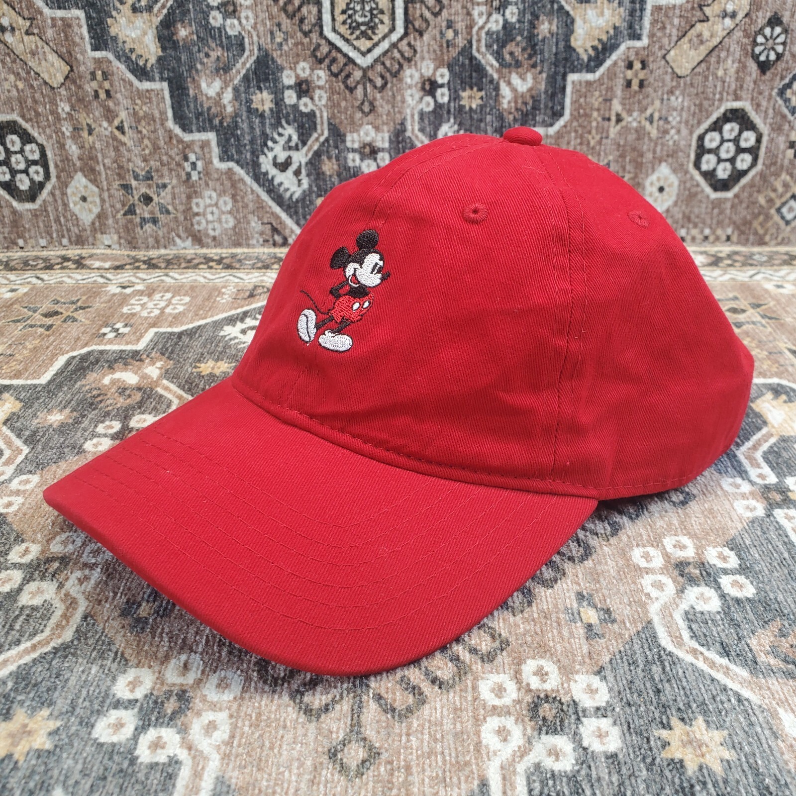 Disney Mickey Mouse Adjustable Red Strap Back Hat… - image 3
