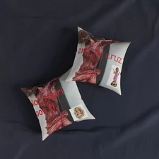 Artistic Square Pillow with Inspirational Text, Home Décor, Unique Gift, Cozy