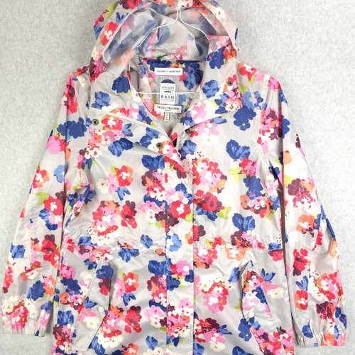 Joules Golightly Packable Rain Floral Hooded Waterproof Jacket US 6 / UK 10 - Picture 2 of 17
