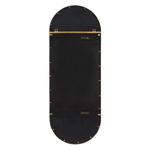 Uttermost Varina Tall Contemporary Iron Metal and MDF Mirror in Gold - Picture 4 of 6