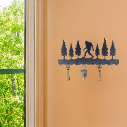 Bigfoot Key Holder - Wall-Mounted Metal Key Rack with 8 Hook - Picture 4 of 4