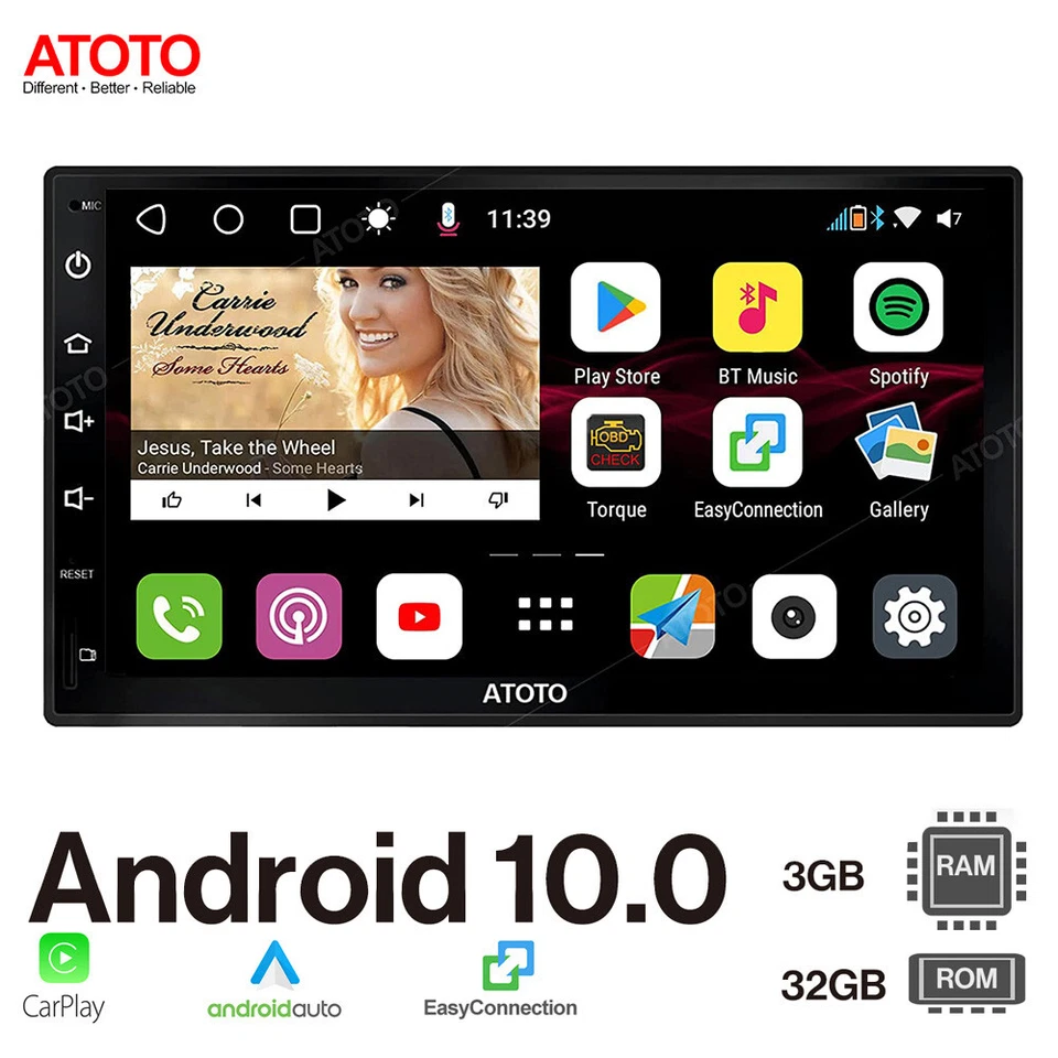 ATOTO S8 Premium 7 Zoll Doppel 2 DIN Android 10.0 Autoradio Mit NAVI GPS WIFI