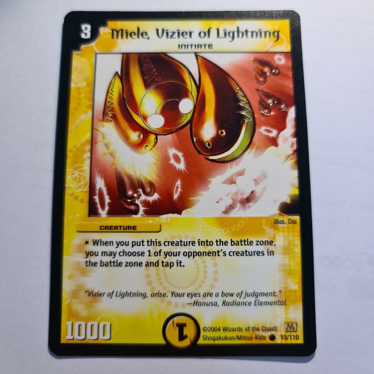 MIELE, VIZIER OF LIGHTNING (×2)○DUEL MASTERS○TCG Common | LP