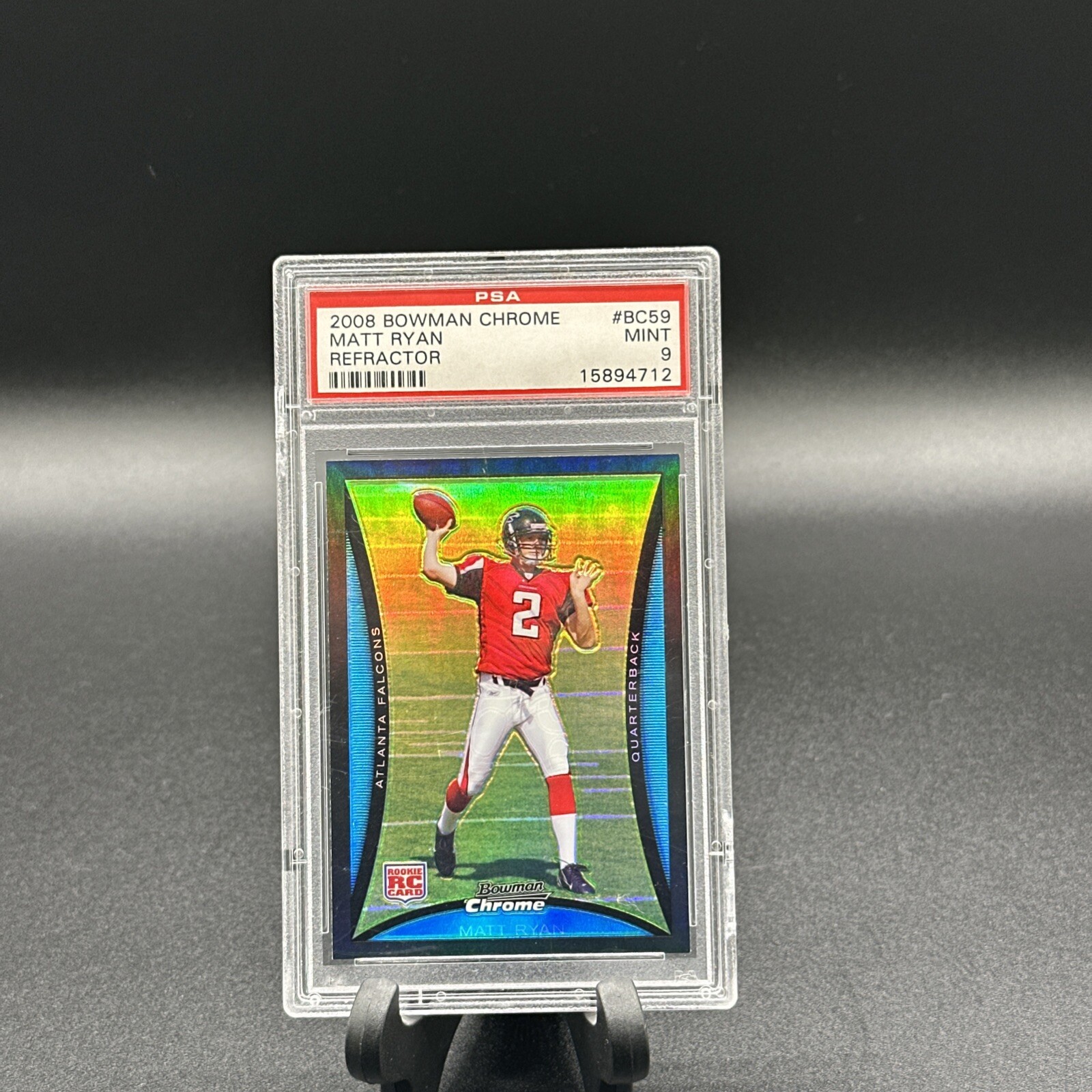 2008 Bowman Chrome - Refractor #BC59 Matt Ryan (RC), PSA 9!