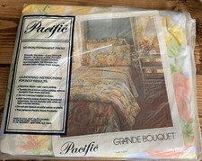 Vintage Pacific Twin Flat Sheet No Iron Floral