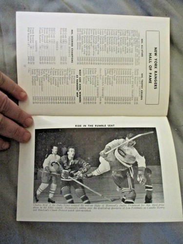 1958-59 NEW YORK RANGERS MEDIA GUIDE YEARBOOK 1959 Program BLUE BOOK Press Book - Picture 11 of 12
