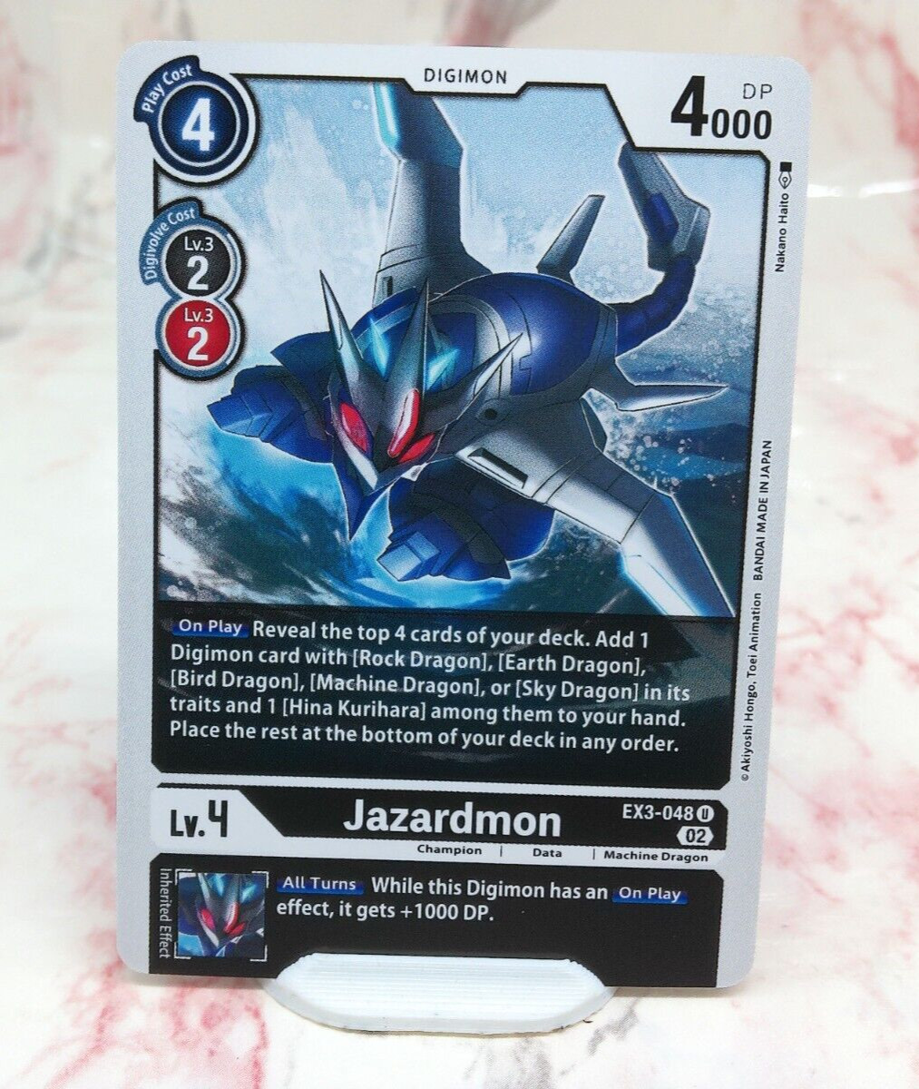 Digimon Card - Jazardmon EX3-048 U Draconic Roar - NM
