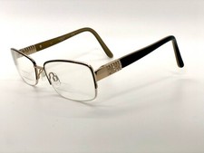 WOW MARCOLIN EYEWEAR EYEGLASSES MA7327 57-17-135 GRACE BLACK GOLD HALF RIM RX