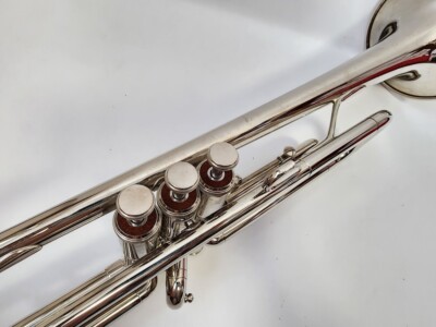 YAMAHA YTR-1310 Trumpet with Hard Case Silver Nickel Mouthpeace | eBay