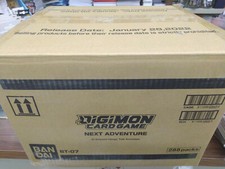 DIGIMON CCG - NEXT ADVENTURE BT07 Case 12 Boxes 288 Boosters - NEW SEALED ENG