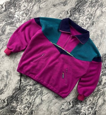 Vintage Berghaus Cascade Fleece Jacket 90s Men Size L Pink 