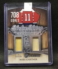 Mike Gartner - 2015 Stickwork, Hockey History Career Goals S/N 3/35 - Dual GU