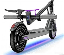 350W Electric Scooter for Adults 36V 5.2Ah Purple Foldable 8.5" Solid Tires