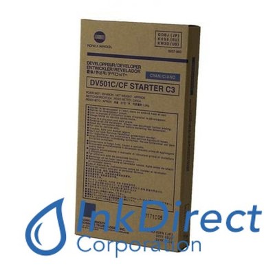 Genuine Konica Minolta 960905 960-905 8937860 8050 DV501C Developer / Starter Cy