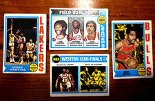 1974-75 Topps Basketball 20 Card Lot Kareem Abdul Jabbar, McAdoo, Hawkins VG/EX
