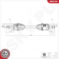 Antriebswelle Esen Skv 40SKV427 FüR Toyota Avensis ADT270_ ADT270R