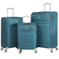 Lightweight Soft Shell 3-Piece Expandable Luggage Set 20 24 28 Suitcases