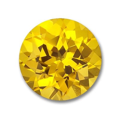 Lab Grown Diamond Round Shape 1 Ct Natural Yellow Color VVS1 Clarity Loose Gem