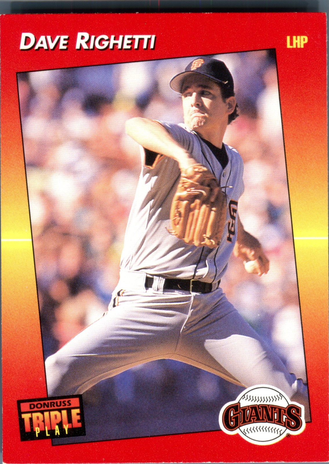 1992 Donruss Triple Play Dave Righetti #23 San Francisco Giants Baseball Card...