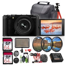 Fujifilm X-M5 Mirrorless Camera  XC 15-45mm f/3.5-5.6 OIS Lens Rode Microphone