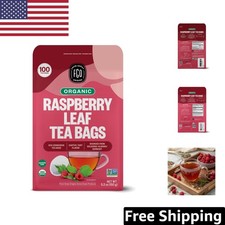 Organic Caffeine-Free Raspberry Leaf Tea - 100 Eco-Conscious Tea Bags