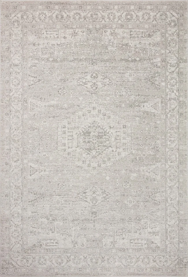 Alfombra de área Odette Collection ODT-02 plata/marfil 7'-10" x 10' Foto 2 de 4