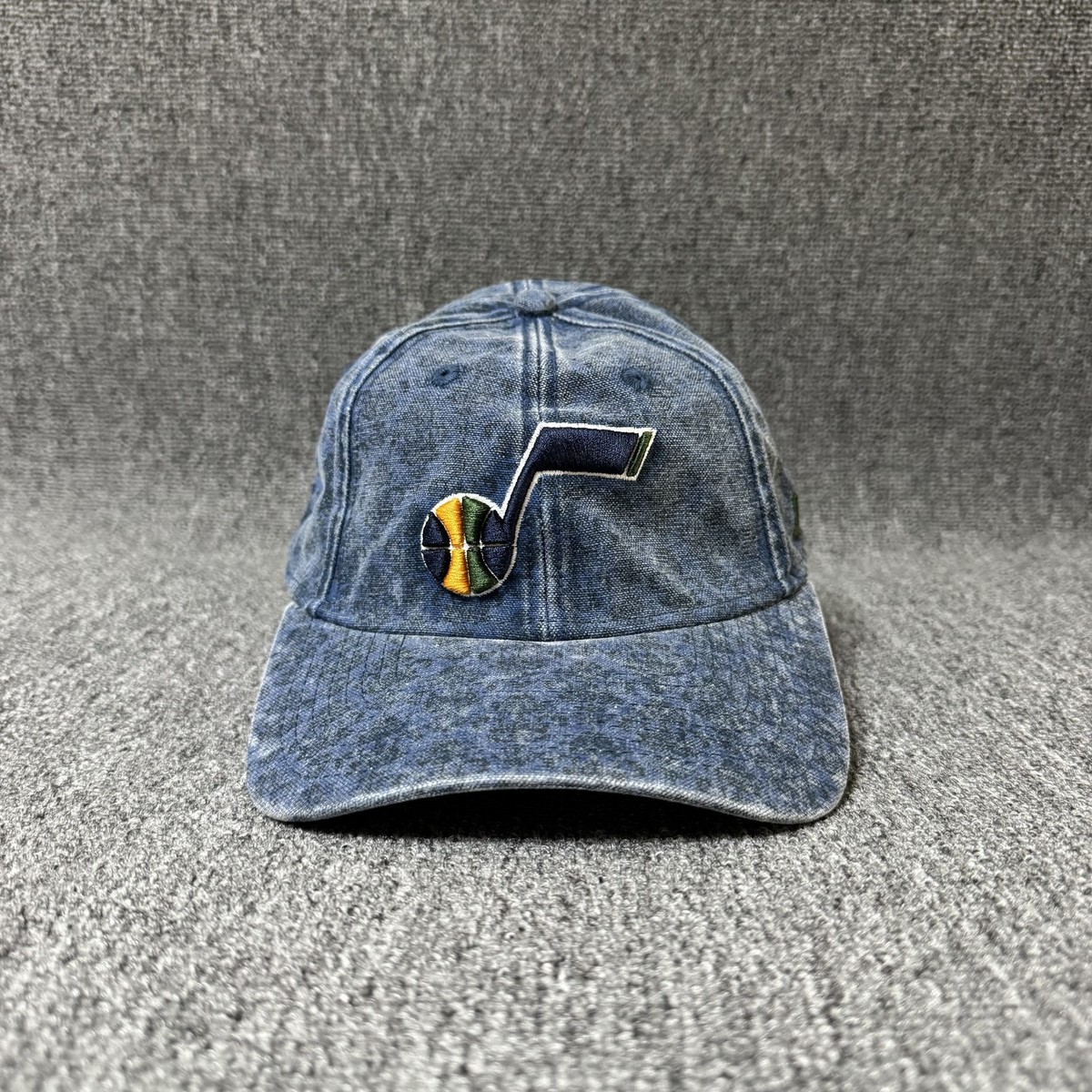 New Era Utah Jazz Dad Hat Strapback Blue Washed Denim One Size NBA