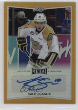2015-16 Leaf Metal Gold Prismatic 1/1 Kale Clague #BA-KC1 Auto 0g4