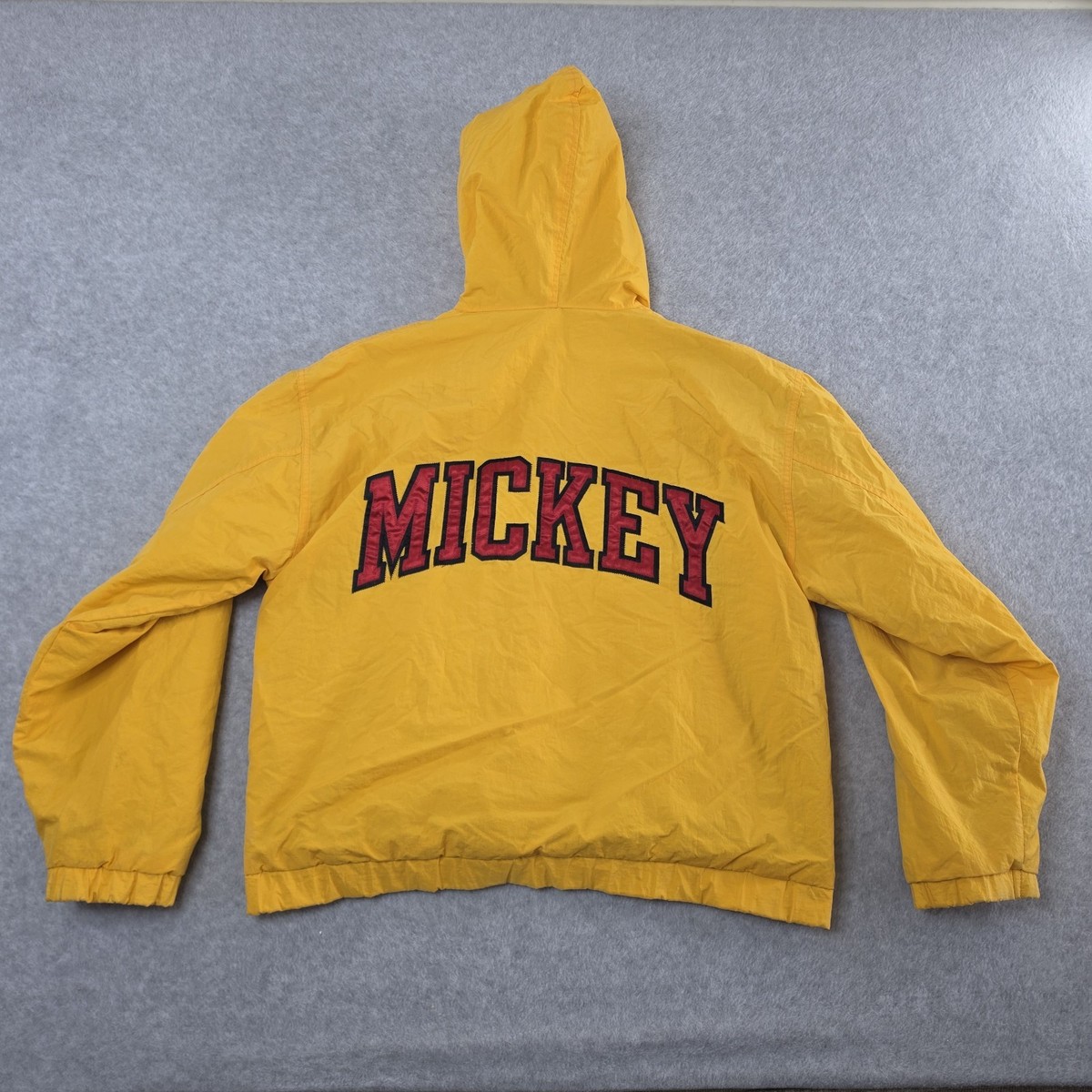 VTG Adult S Walt Disney World Mickey Mouse Hooded Full Zip Yellow  display picture 1