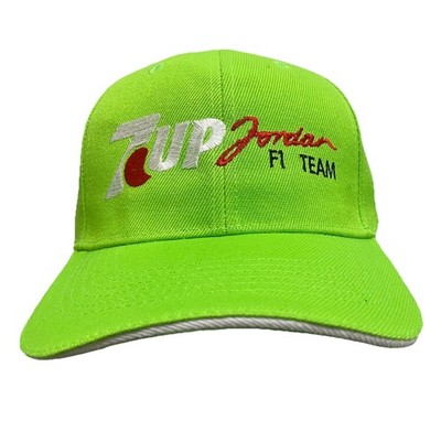 Jordan 7 Up F1 Team.  Baseball cap in Lime green M Schumacher .