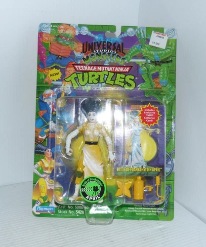 Vintage TMNT April Bride Of Frankenstein Action Figure Turtles NOS Unopened
