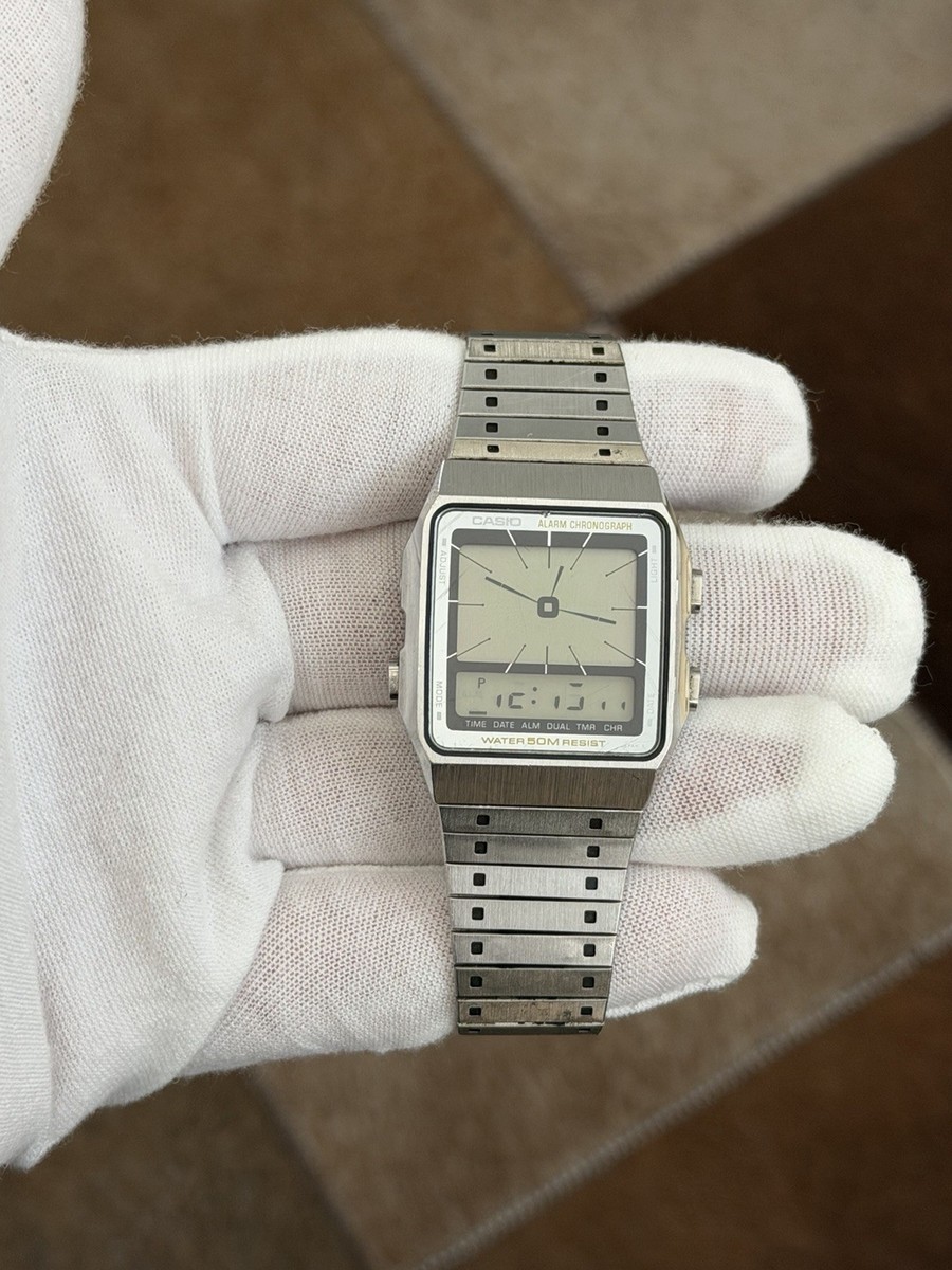 Rare Vintage Casio AE-90W Men's Digital Alarm Chronograph Sports