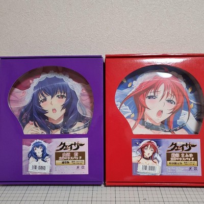 Qwaser of Stigmata Mouse Pad Lot of 2 Yamanobe Tomo Oribe Mafuyu 3D With box