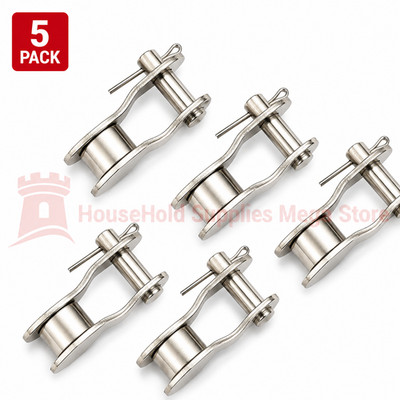 #65 #48 Half Link Roller Chain Connecting Link Gate Openers Nickel Plated (5pcs)