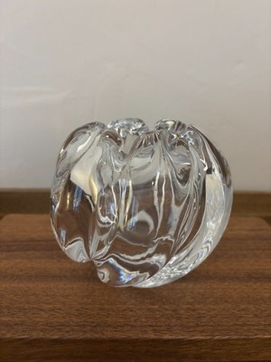 Vintage Orrefors Crystal Waterfall Rose Bowl Vase