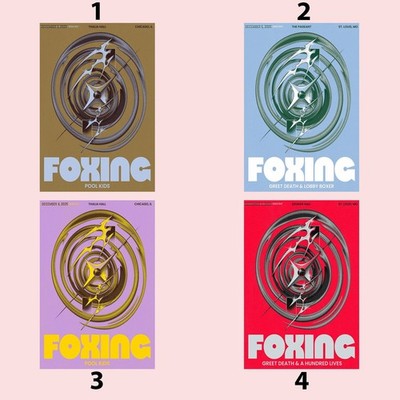 Foxing December 2025 Tour Poster Set Chicago & St Louis Collection
